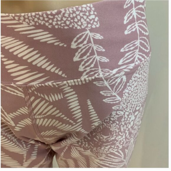 New Calvin Klein Cropped Leggings Palm Print Size XL - Picture 3 of 10